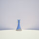 Danish vintage light blue ceramic candlestick