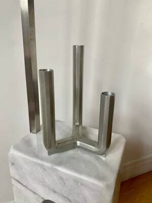 Henrik Preutz Ikea vintage silver candlestick candle holder