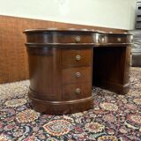 Classic English Kidney Shaped Chesterfield Desk