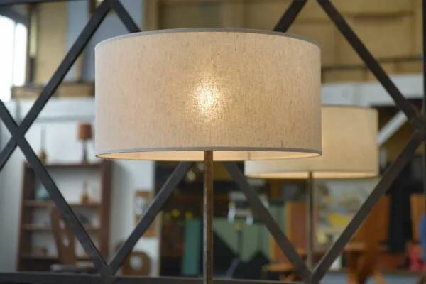 Neoclassical astrolabe lamp by Jean-Pierre Ryckaert 1960s