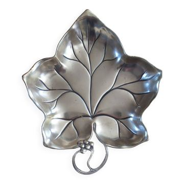 Vine leaf dish silver plate silver metal wmf