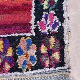 Moroccan carpet boucherouite colored - 139 x 207 cm