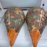 Wall lights halogen olive corro perfect condition 1970