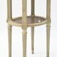 Grey lacquered wood side table
