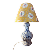 Delft-style ceramic desk lamp, France, 1960.