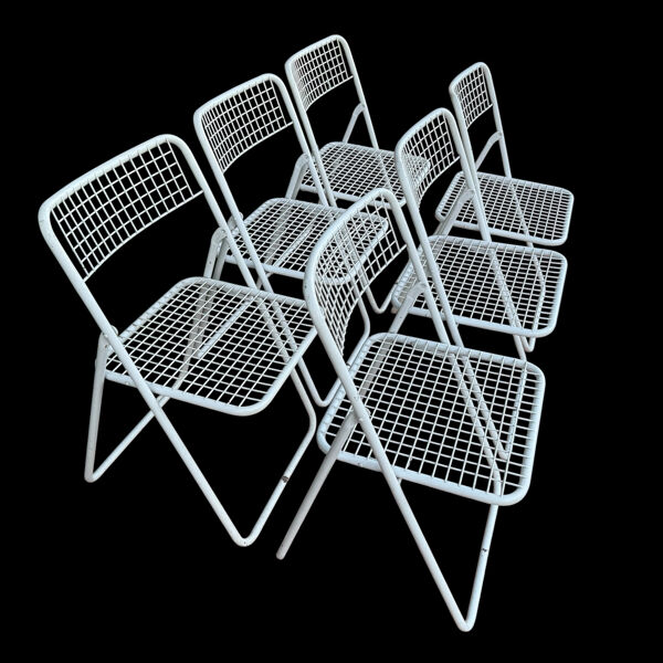 Chaises Pliantes Ted Net par Niels Gammelgaard pour IKEA, 1970s, Set d