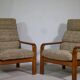 Teak Highback Lounge Chairs by L. Olsen & Søn, Set of 2, Denmark, 1960s
