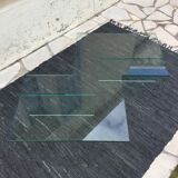 All-glass free-form coffee table