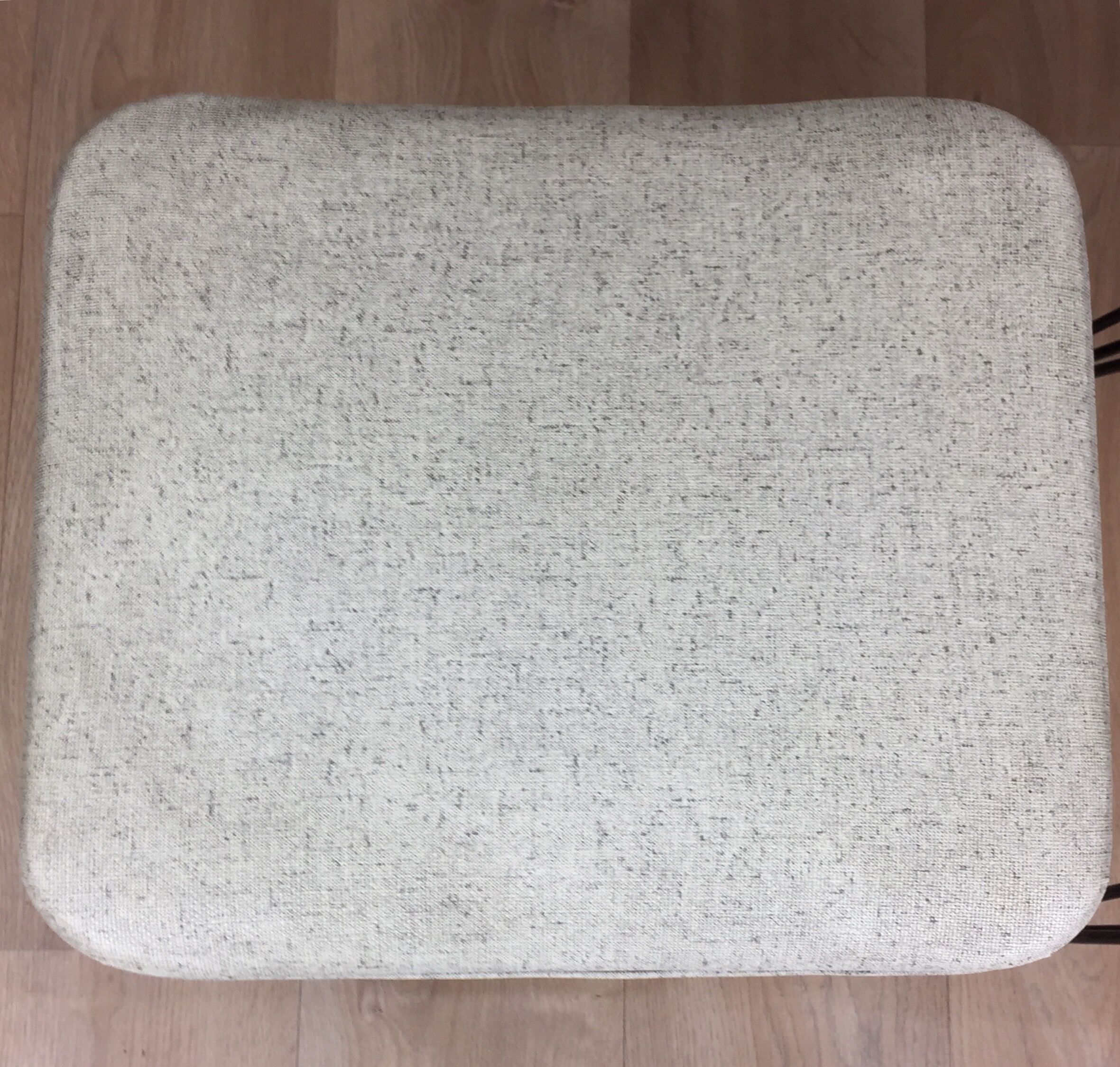 Pair of Eiffel foot stools and 60s skai seating