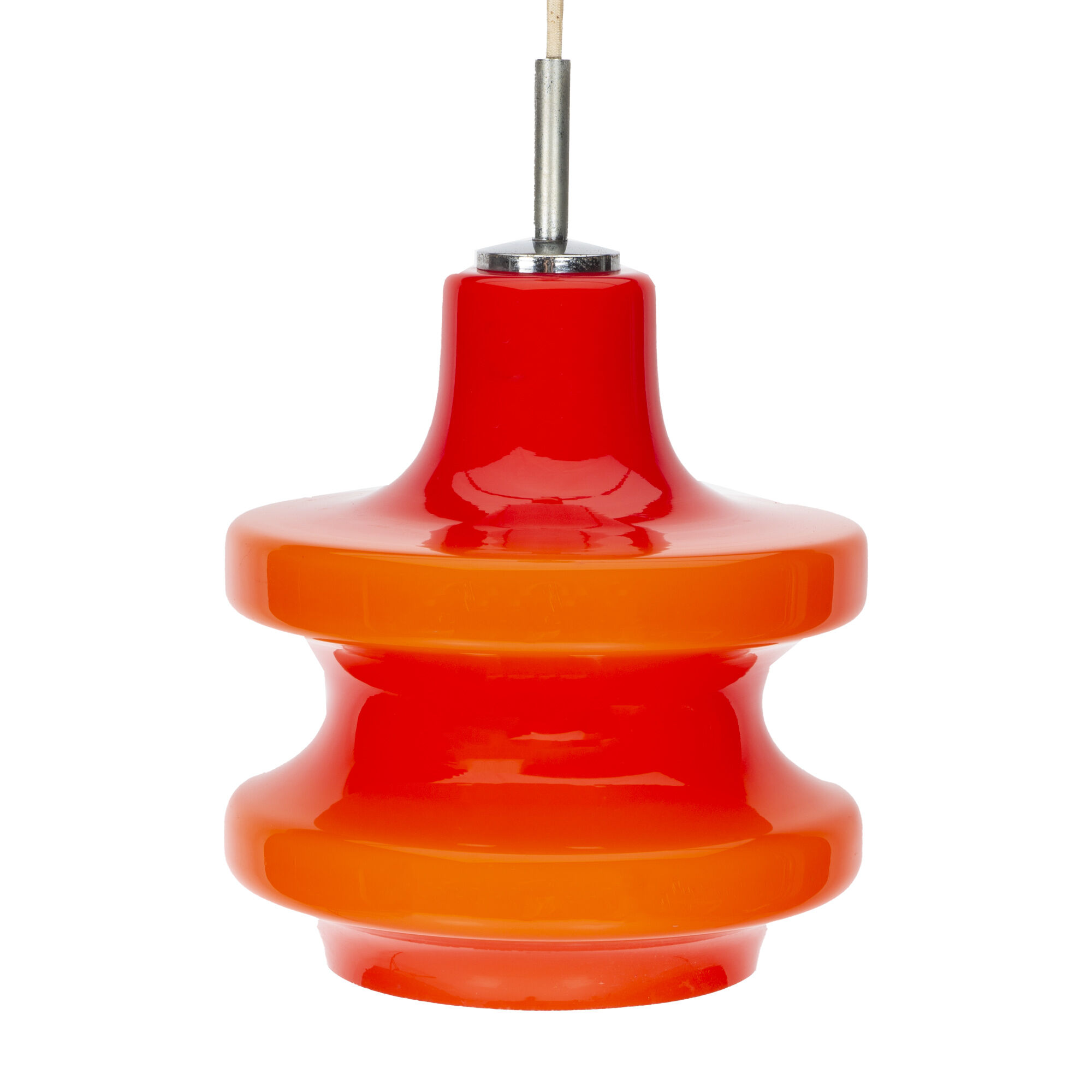 Red Glass Pendant Lamp for Peil & Putzler