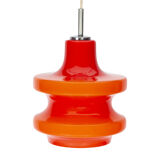 Red Glass Pendant Lamp for Peil & Putzler