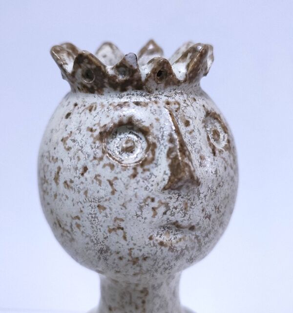 Bougeoir anthropomorphe en céramique