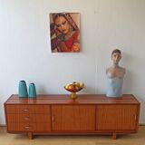 Vintage lowboard with drawers and shelves, 1970