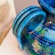 Bitossi ceramic vase or jug, Aldo Londi, Rimini blu.