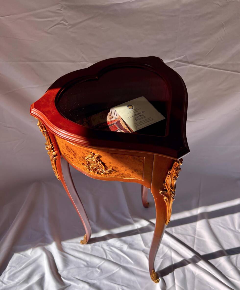 Faberge Heirloom Furniture Collection Heart-Shaped Display, Vintage Jewelry
