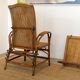 Chaise longue en osier années 30