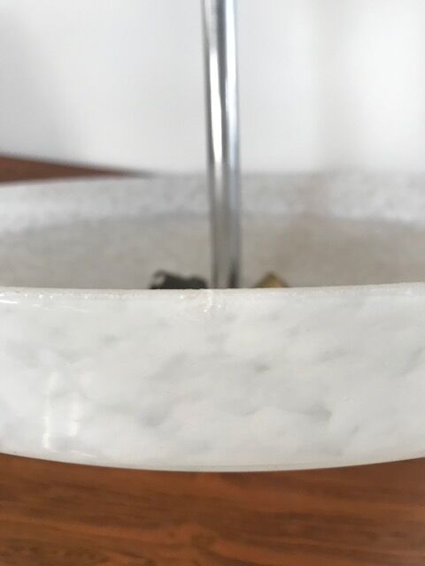 Clichy glass Art Deco Chandelier Speckled