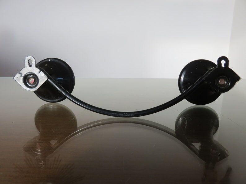 Coat rack in Bakelite and metal, 2 hooks 50 years 60