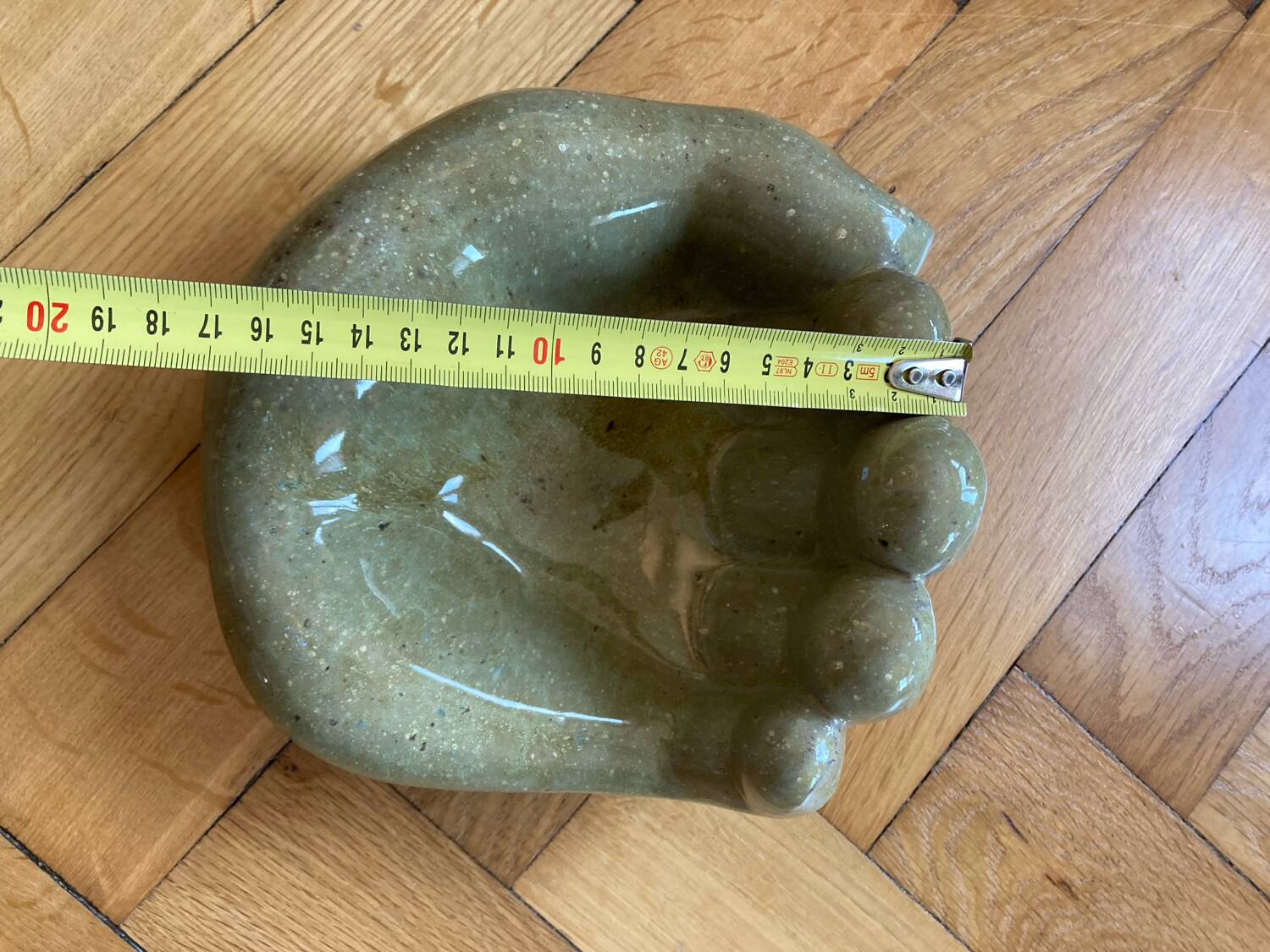 Vintage ceramic hand pocket tray xxl