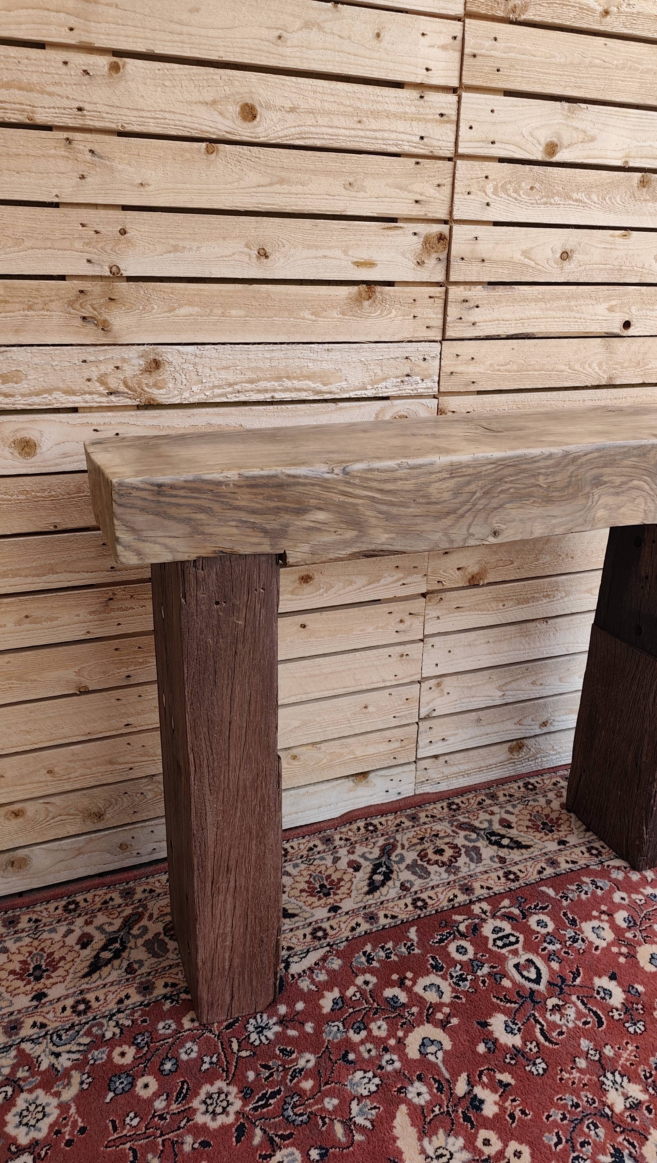 Etabli, console en bois massif