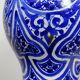 Large Moroccan vase/jar from Fès, handcrafted ceramic Khabia, 19th-20th century, cobalt.