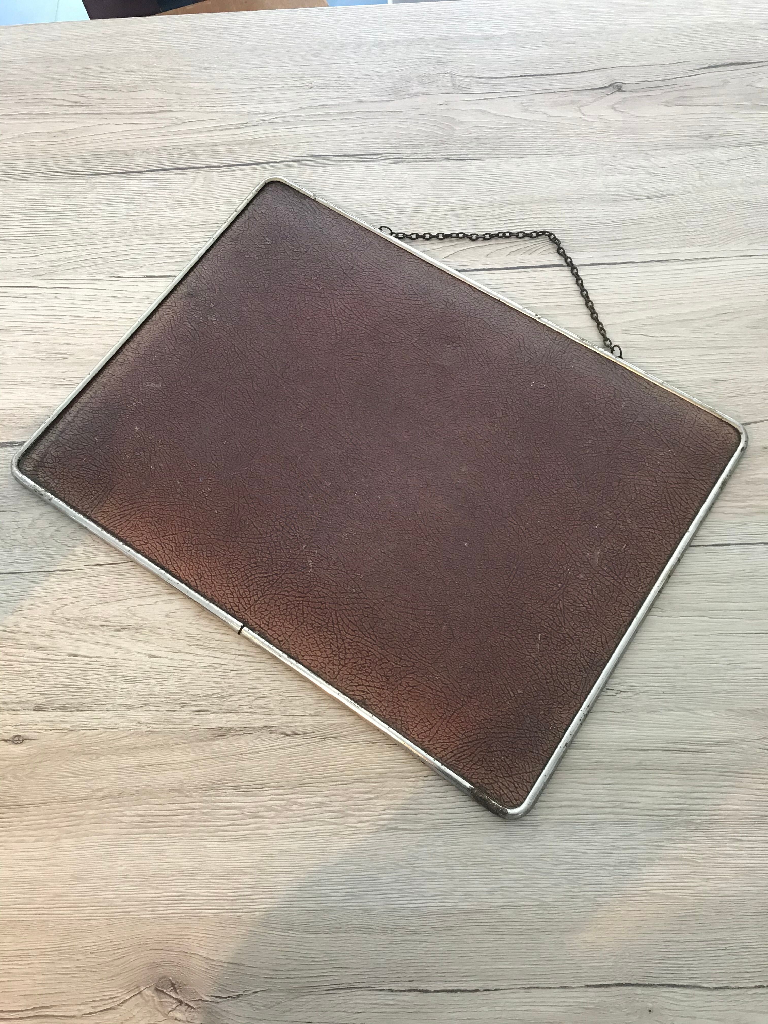 Large vintage barber mirror