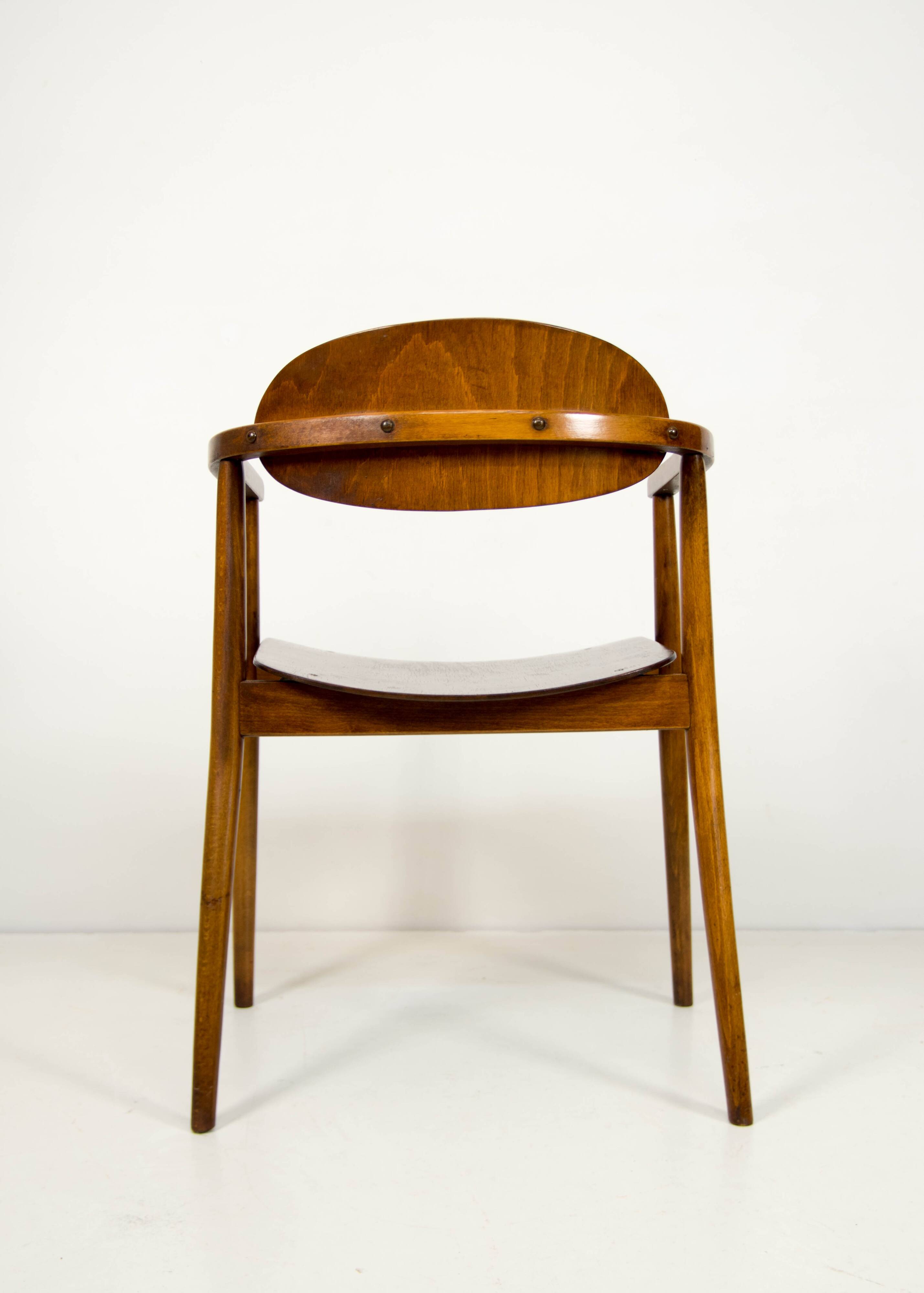 Chaise de salle à manger Antonin Suman TON, Tchécoslovaquie, 1966