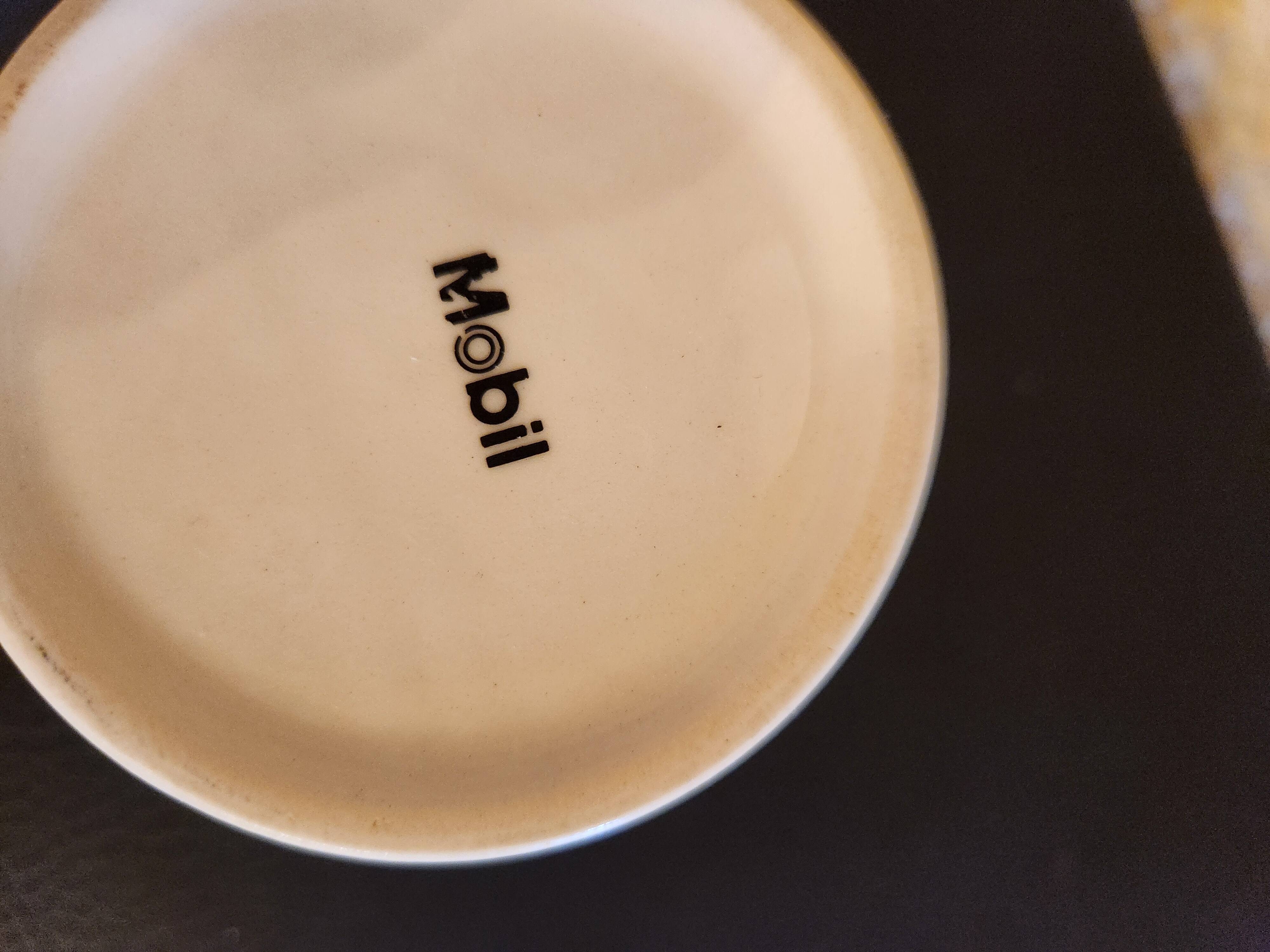 Set of 3 Mobil ceramic mugs