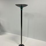 Floor lamp, 80s silver metal