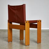 Set of Monk Chairs by Afra and Tobia Scarpa for Molteni, 1973