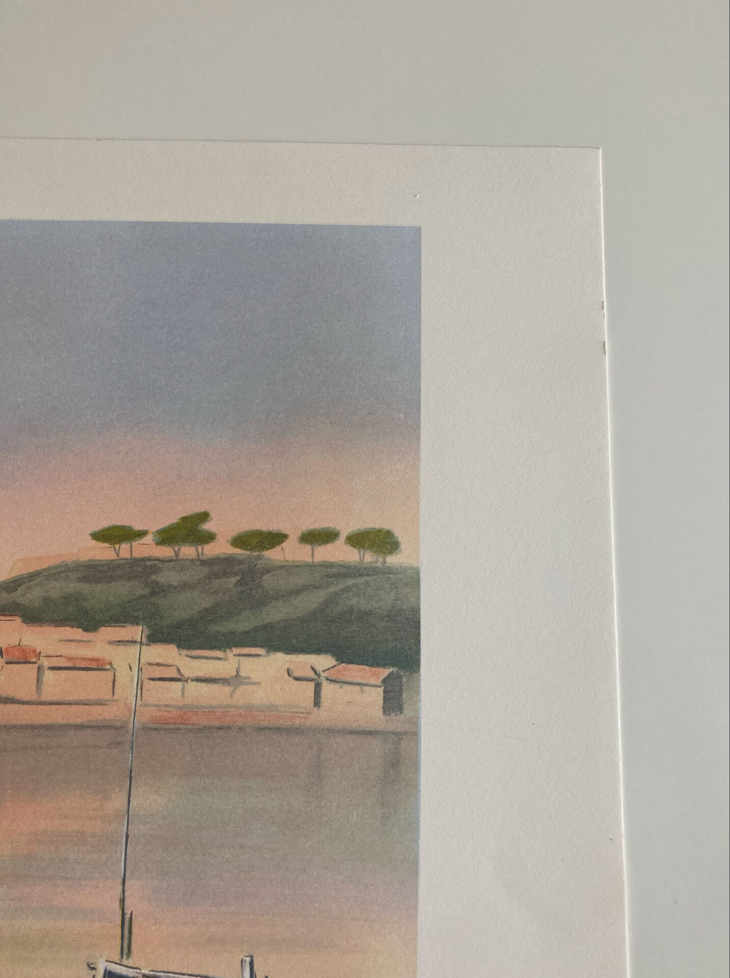 Lithographie signée de l’artiste francais provençal  victor zarou