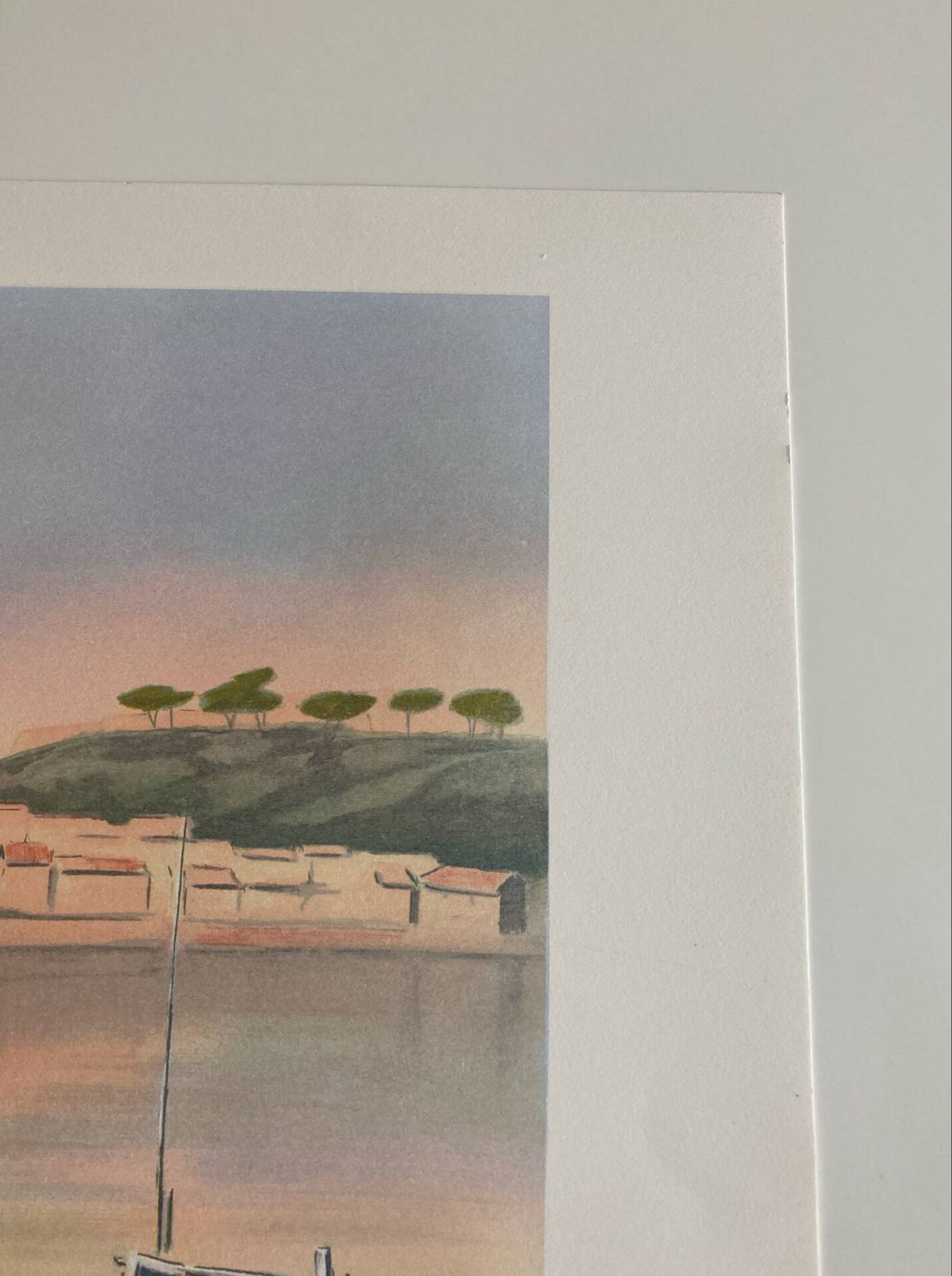 Signed lithograph by the Provençal French artist Victor Zarou.