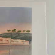 Signed lithograph by the Provençal French artist Victor Zarou.