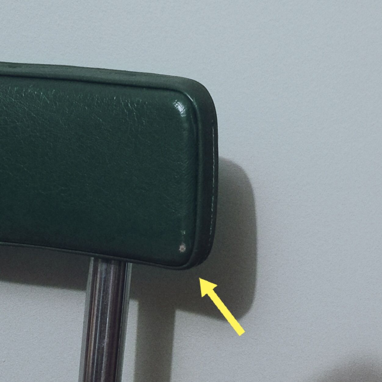 Industrial office chair called "sleigh" chair