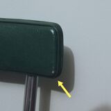 Industrial office chair called "sleigh" chair