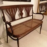 Bent wood bench