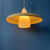 Vintage Louis Kalff Philips OVNI opaline glass pendant light