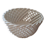 Woven ceramic basket