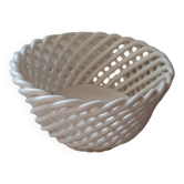 Woven ceramic basket