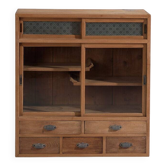 Old Japanese cedar wardrobe – Taishō / Shōwa period (c. 1912-1945) #32