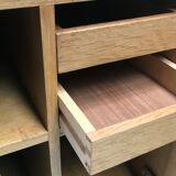 Modernist oak shelf