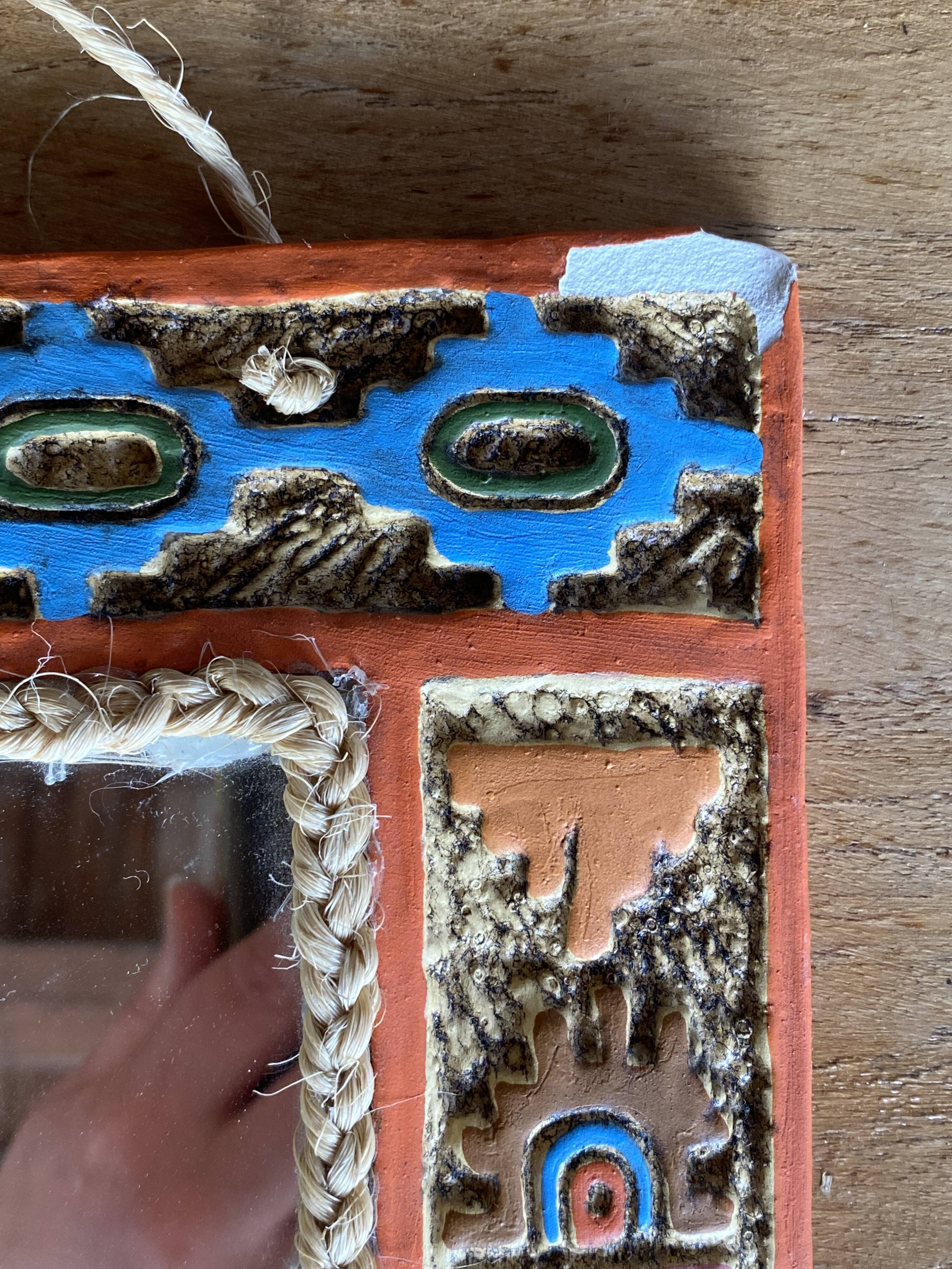 Miroir céramique artisanal