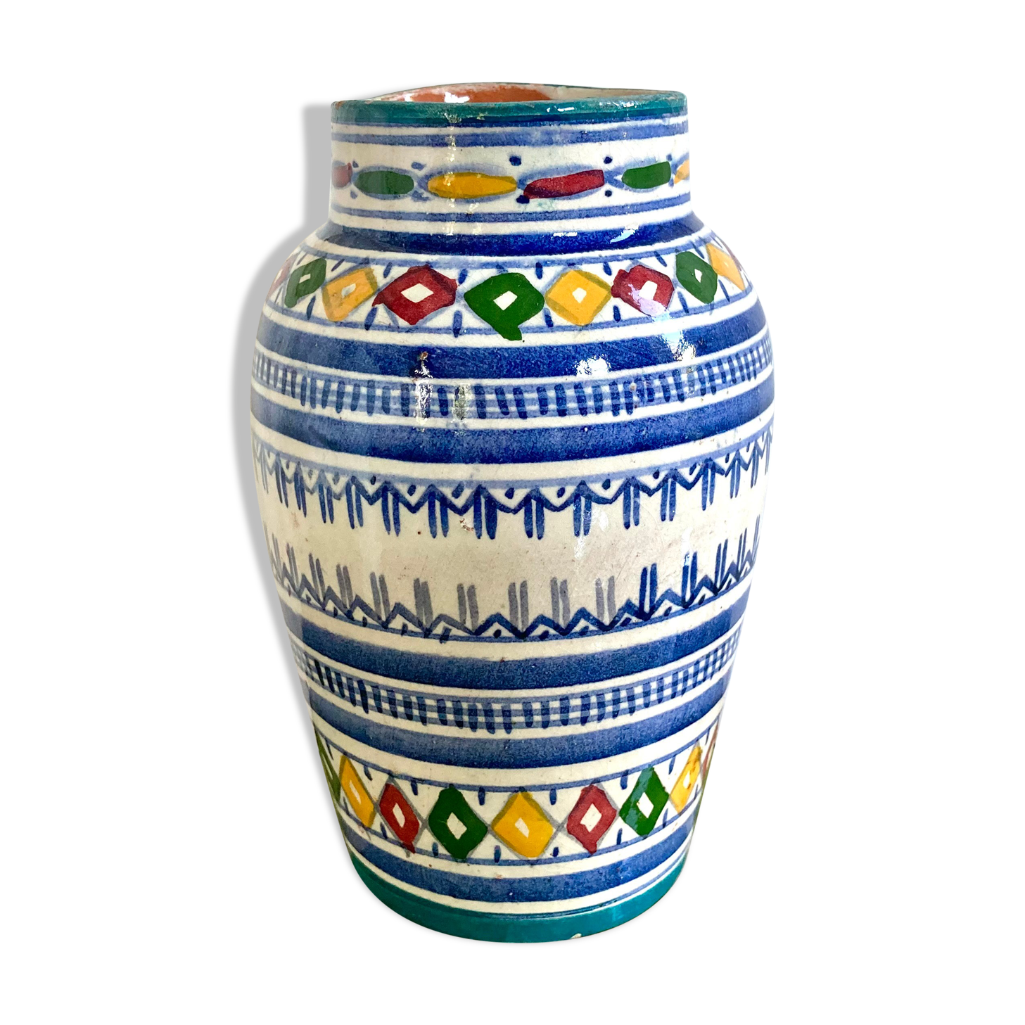 Vintage handmade ceramic vase