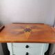Vintage tray in wooden marquetry 1970