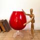 Large coupe vase from Empoli, Italy - 1950s