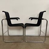 Lot de 8 chaises tubulaires, design d'Axel Bruchhäuser Tecta modèle D20 vintage
