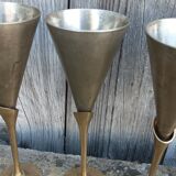 Brass and metal champagne cup