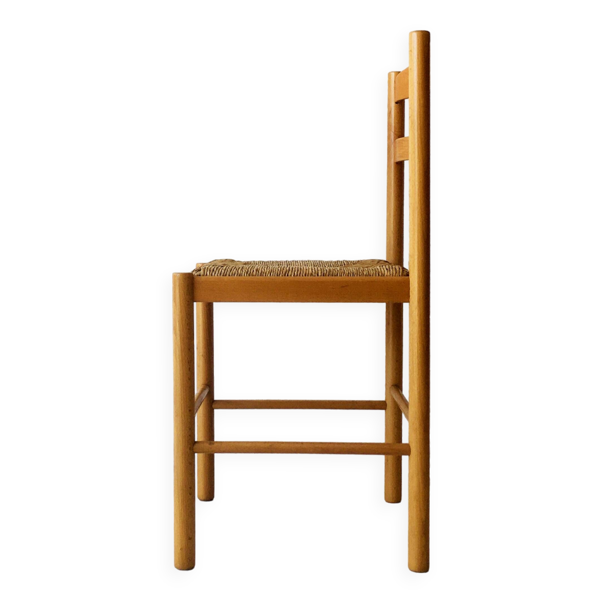 Chaise danoise à assise en corde, 1960