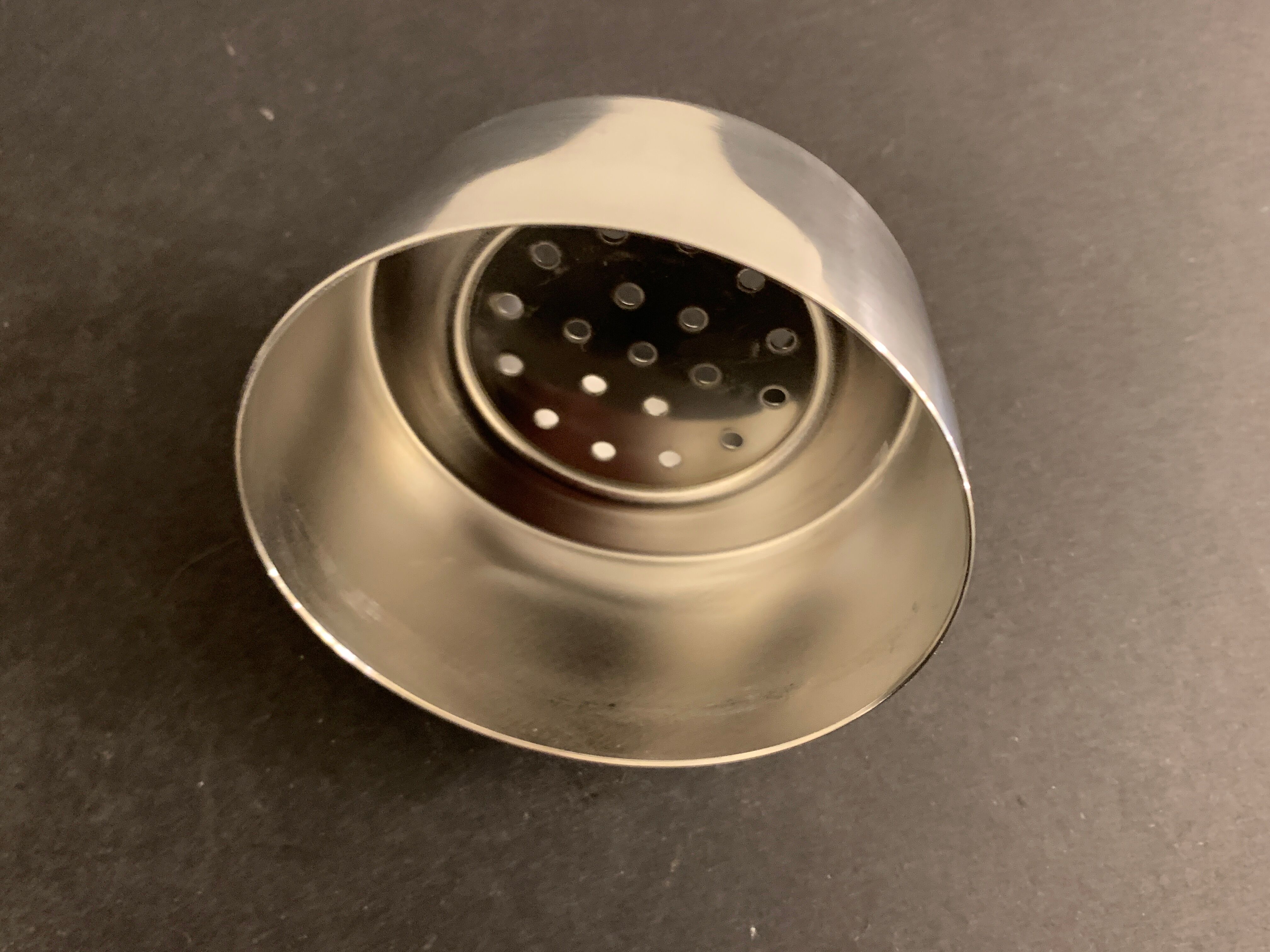 Italian stainless steel shaker Alessi, Massoni and Mazzeri design