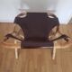 Rohe Noordworld 60s bamboo leather armchair